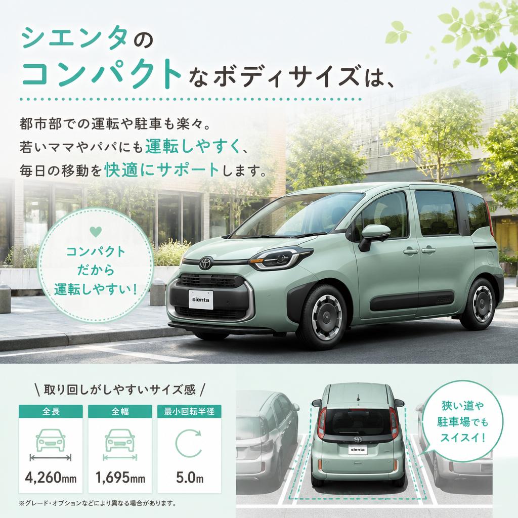 コンパクトで運転もラクラク！