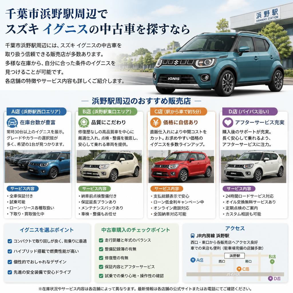 浜野駅周辺の中古車販売情報