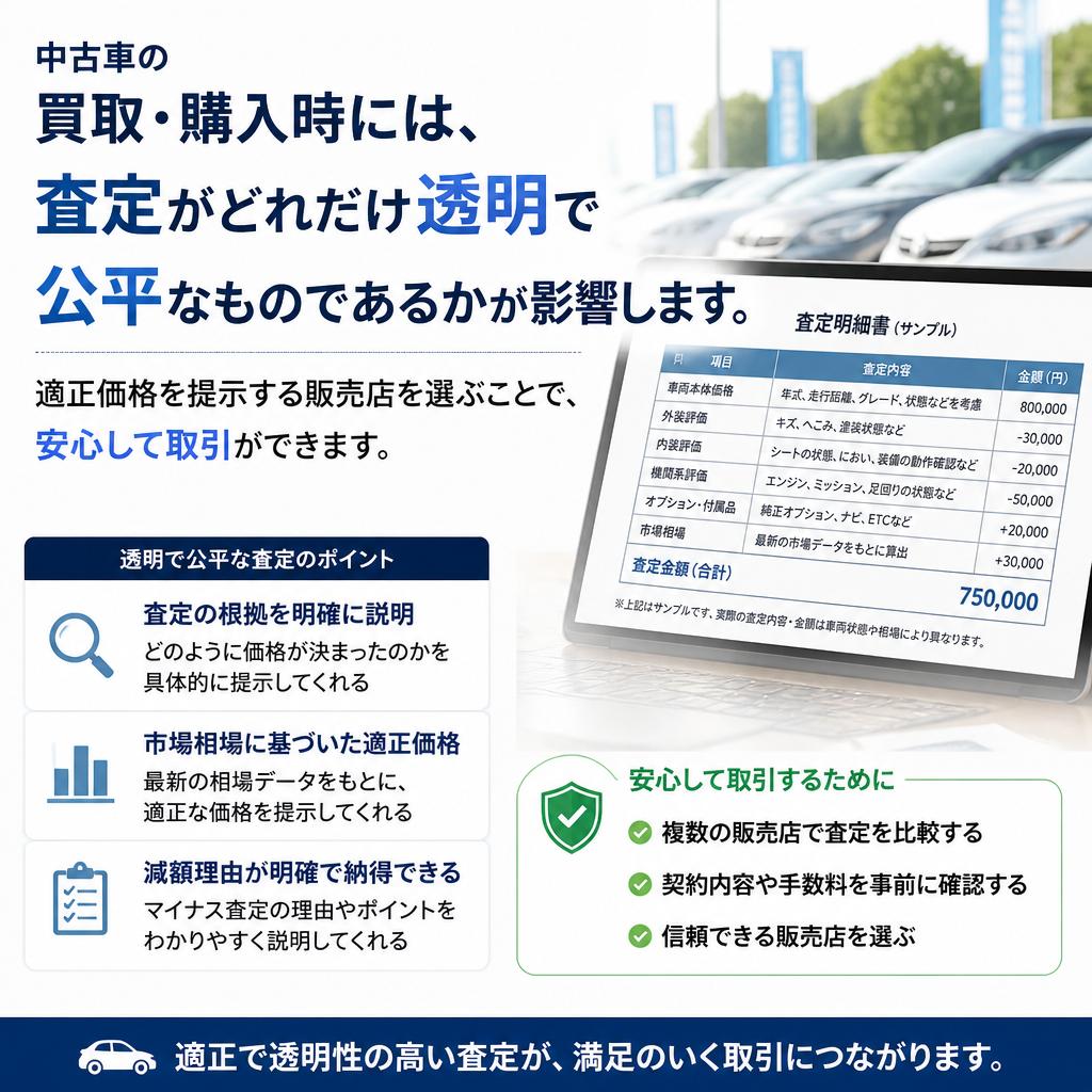 査定の透明性と公平性