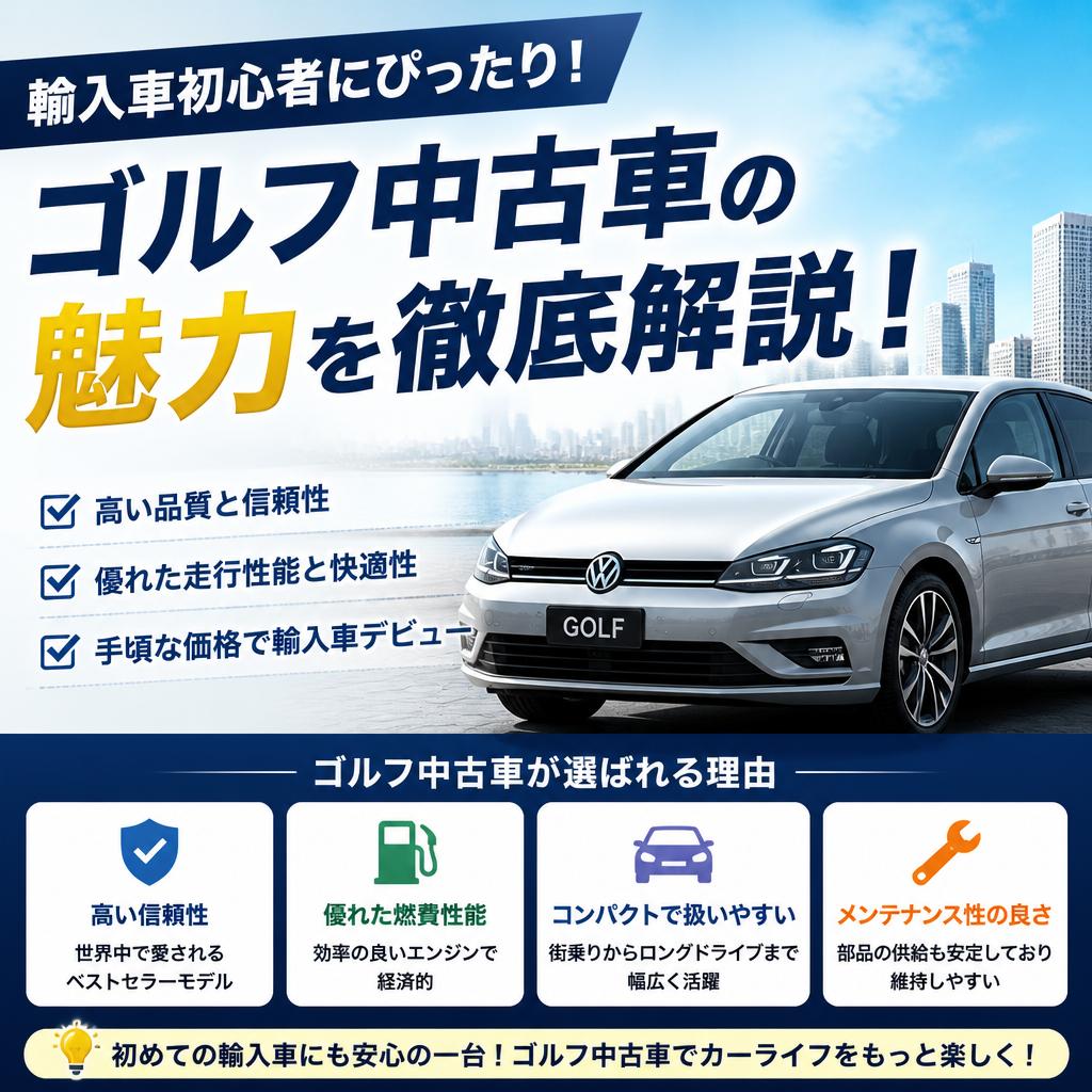 輸入車初心者にぴったり！ゴルフ中古車の魅力を徹底解説！